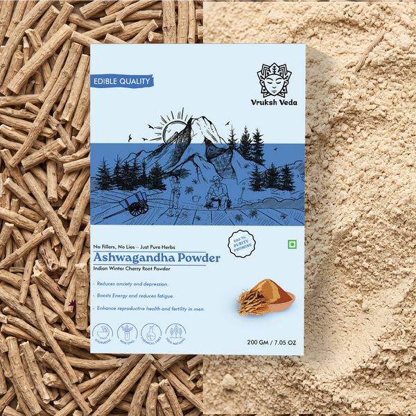 Pure Ashwagandha Powder – The Stone-Ground "Stress-Shield" for Deep Resilience, Vital Energy, and Total Mind-Body Balance
