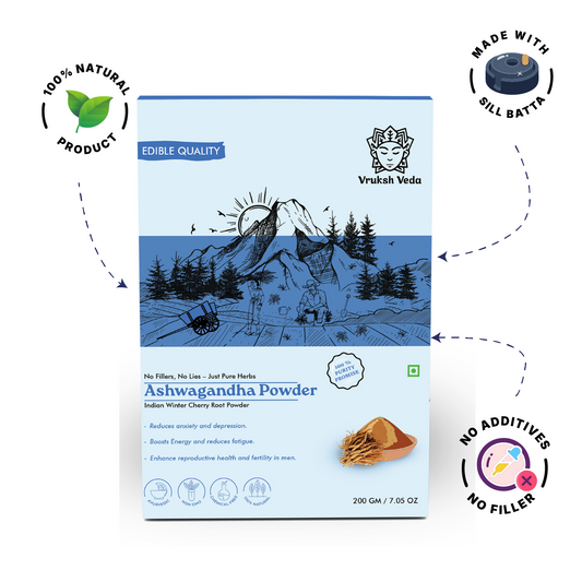 Pure Ashwagandha Powder – The Stone-Ground "Stress-Shield" for Deep Resilience, Vital Energy, and Total Mind-Body Balance