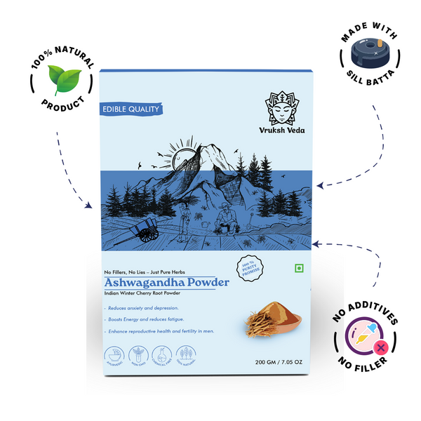 Pure Ashwagandha Powder – The Stone-Ground "Stress-Shield" for Deep Resilience, Vital Energy, and Total Mind-Body Balance