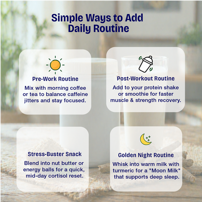 Pure Ashwagandha Powder – The Stone-Ground "Stress-Shield" for Deep Resilience, Vital Energy, and Total Mind-Body Balance