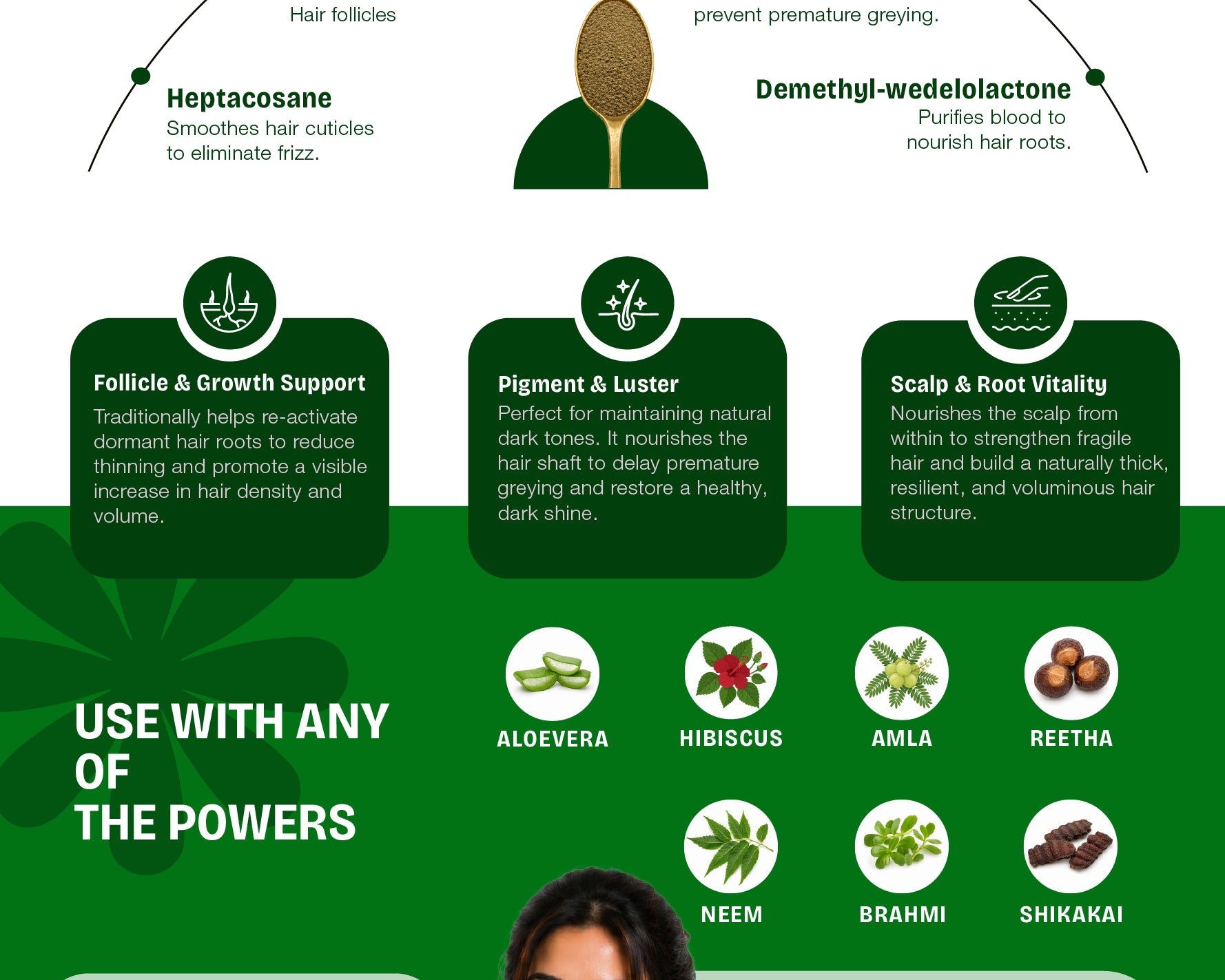Pure Bhringraj Powder – The "King of Hair" for Root Strengthening and Natural Pigment Restoration