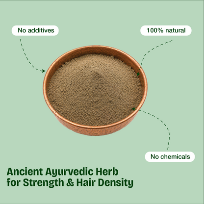 Pure Bhringraj Powder – The "King of Hair" for Root Strengthening and Natural Pigment Restoration