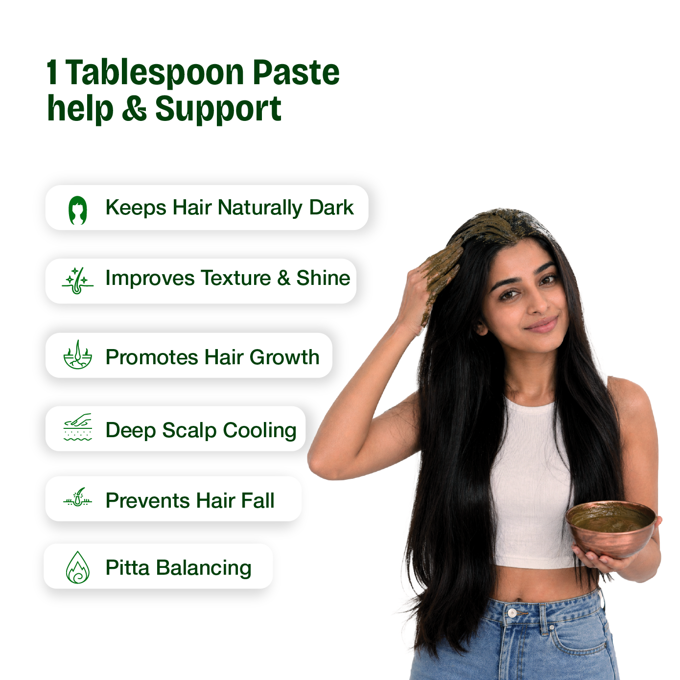 Pure Bhringraj Powder – The "King of Hair" for Root Strengthening and Natural Pigment Restoration