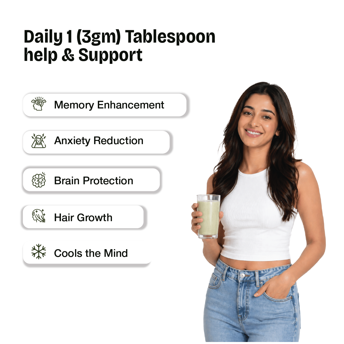 Vruksh Veda Pure Brahmi Powder – The Stone-Ground "Brain Tonic" for Mental Clarity, Sharp Focus, and Natural Stress Resilience
