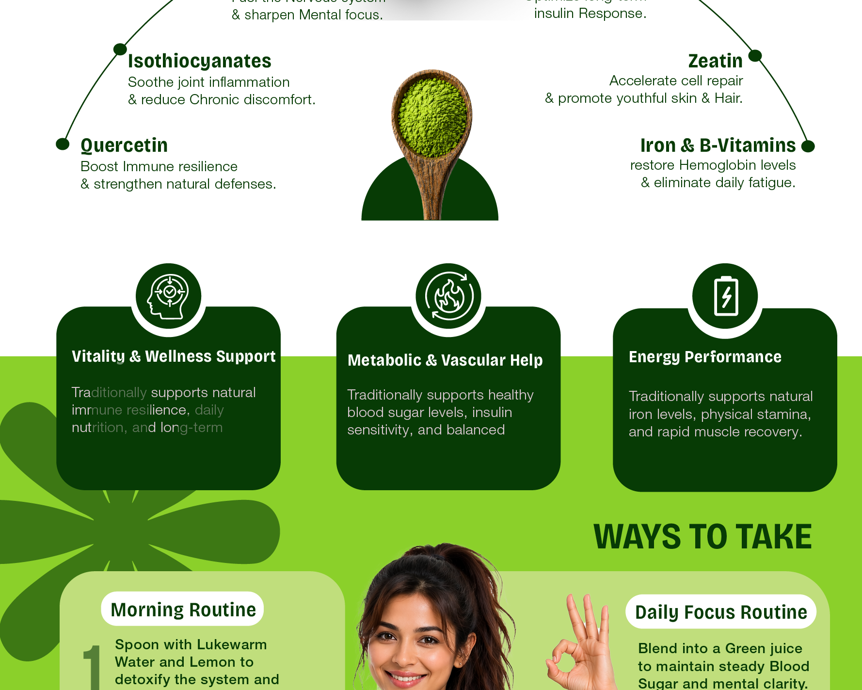 Natural Moringa Powder – The Stone-Ground "Superfood" for Natural Immunity, Daily Energy, and Cellular Detox