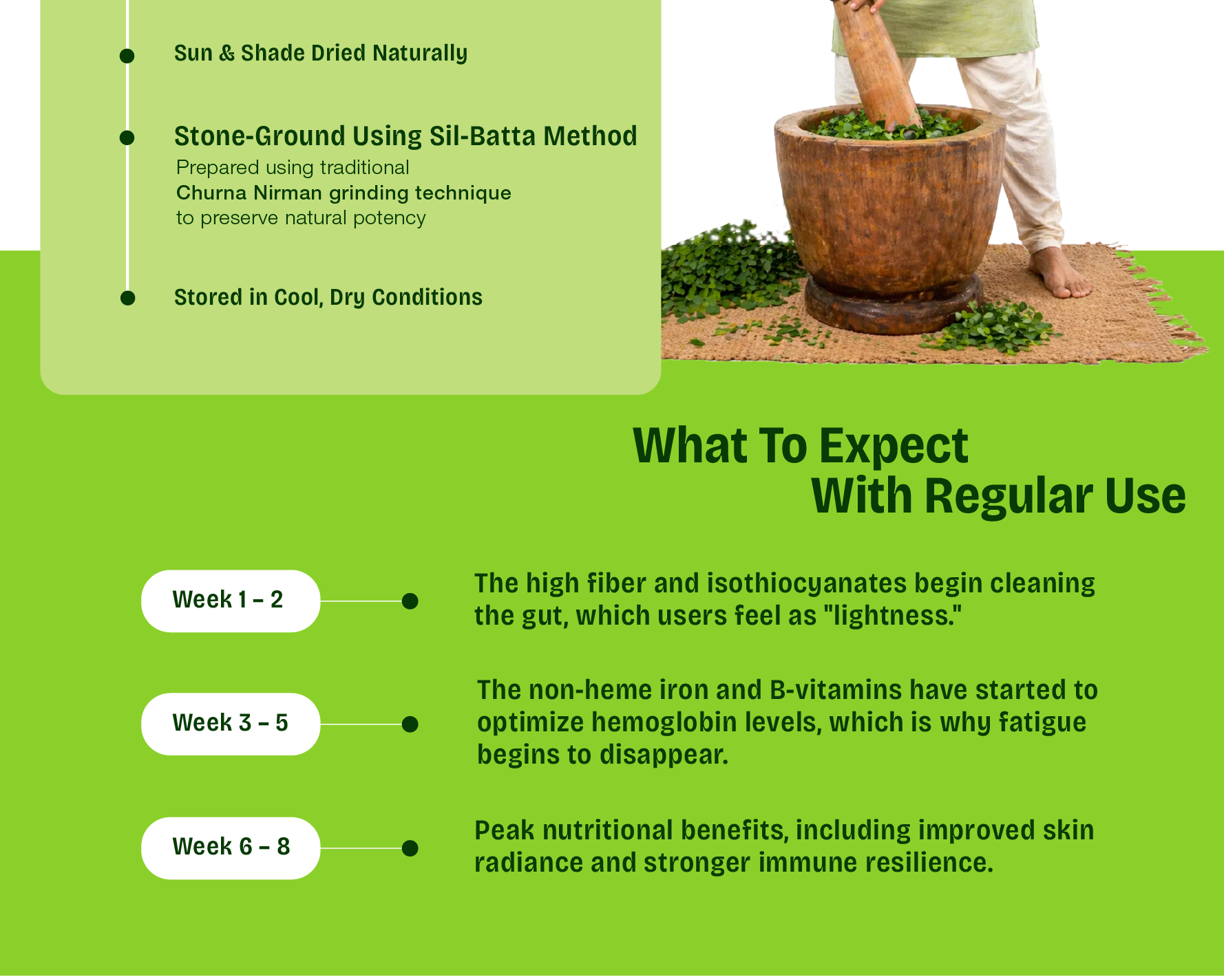 Natural Moringa Powder – The Stone-Ground "Superfood" for Natural Immunity, Daily Energy, and Cellular Detox
