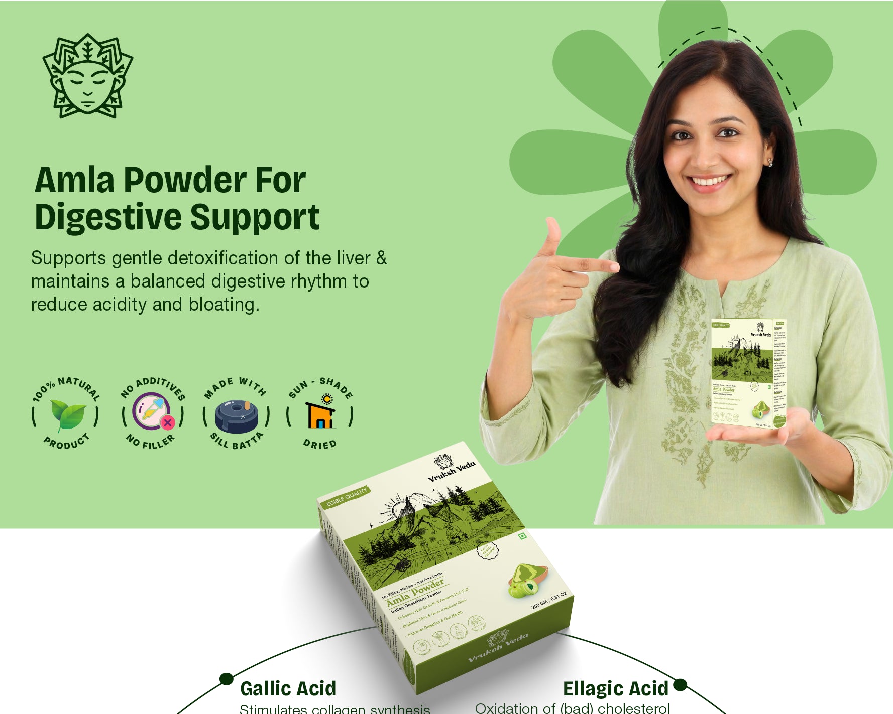 Pure Amla Powder – The Stone-Ground "Vitamin C Powerhouse" for Radiant Skin, Immune Resilience, and Total Vitality