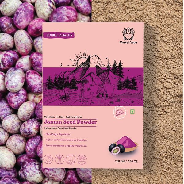 Jamun Seed Powder – 100% Raw, Sun-Dried & Stone-Ground Seeds for Pure, Plant-Based Wellness